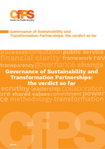 Governance of sustainability and transformation plans image